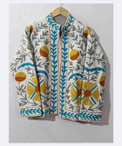 Chaqueta de Algodón con Bordado Suzani, Hecha a Mano, Estilo Floral Boho Vintage, Moda Femenina, Proveedor Mayorista de Boutique, Calidad de Exportación - Product Image 1