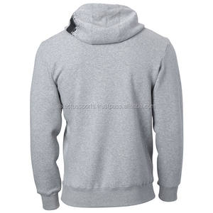 Unisex Men's Winter Fleece Pullover Hoodies Black <b>Grey</b> Cotton Blended Custom Logo Basic Style Streetwear Applique Technique - Product Image 6