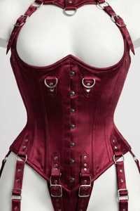 Faja Reductora de Cintura y Postura Ajustable de Cuero Sintético para Mujer, Tallas Grandes, Estilo Steampunk, con Control de Abdomen y Efecto Moldeador - Product Image 4