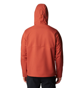 <b>Men's</b> Hooded Fleece <b>Jacket</b> Solid Color Windproof Zipper Closure Casual Autumn Wear Regular Fit Polyester Material - Product Image 4