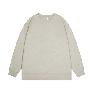 Sudadera de Cuello Redondo para Hombre, Talla Grande, Logotipo Frontal, Color Sólido, Tejido de Algodón, Estilo Casual de Invierno, Anti-Pilling, 300g - Product Image 1