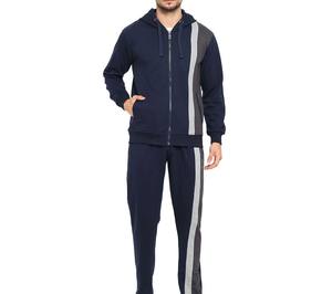 Conjuntos de sudaderas con capucha y pantalones de chándal informales, transpirables, ligeros, estampados, de forro polar, con cremallera de un cuarto, de color liso, diseño OEM, precio bajo al por mayor - Product Image 1