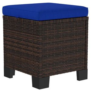 2 Pezzi di Pouf in Vimini per Arredamento da Esterno - Product Image 4
