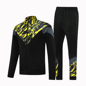 Traje de entrenamiento de poliéster 100% transpirable para hombre, personalizado OEM 2025, con cuello alto y media cremallera, para otoño - Product Image 1