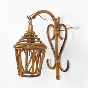 Vintage wall <b>sconce</b> natural rattan <b>sconces</b> statement <b>lighting</b> lampshade wholesale factory price - Product Image 3