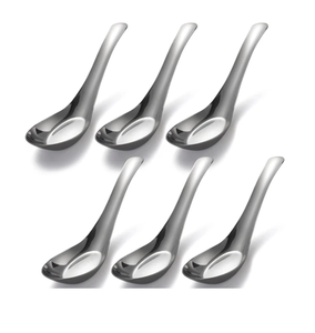 Cuillères à soupe en acier inoxydable, finition miroir, pour la maison, desserts et café, lot de 4 – Vente chaude - Product Image 6