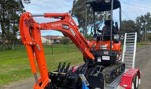 Kubota U17-3 Crawler/<b>Tracked</b> – Excavator-Weight: 3,700 lbs, 16.1 HP Engine Power - Product Image 5