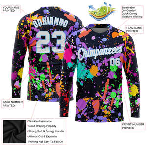 Professional Sublimation Shirts Color Retention Lightweight 100% Polyester Fabric Moisture-Wicking UV Protection Breathable - Product Image 2