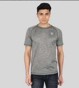 T-shirt décontracté pour homme en coton poly, coupe classique, tissé de haute qualité, toucher doux, séchage rapide, manches courtes, FASHION SUTRA - Product Image 3