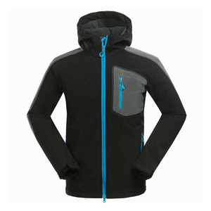 Custom Mens Hooded Softshell <b>Jacket</b> Waterproof Windproof <b>Fleece</b> <b>Lined</b> Outdoor Hiking <b>Jacket</b> OEM ODM Wholesale Manufacturer - Product Image 3