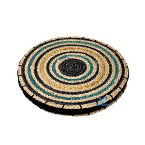 Premium Collection Water Hyacinth Ottoman Handmade Floor <b>Cushion</b> Natural Fiber Home Accessories OEM ODM - Product Image 2