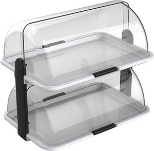 Support de stockage polyvalent en acrylique pour pain, gâteau et beignet avec couvercle Présentoir élégant et gardien de la fraîcheur - Product Image 4