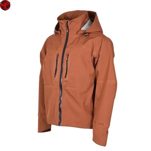 Veste de pêche unisexe d'hiver, imperméable, coupe-vent, à capuche, col montant, fermeture éclair, manteau décontracté pour l'extérieur - Product Image 2