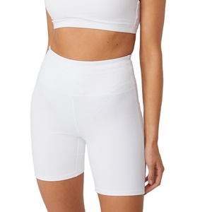 Shorts de fitness pour femmes personnalisés, taille haute, en polyester, compressifs et anti-transpiration. - Product Image 1