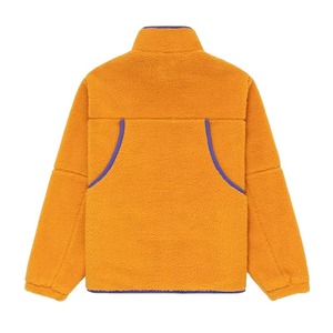 Outdoor Windproof Breathable Sherpa <b>Fleece</b> Canvas Men's Winter Jackets Stand Collar Front Logo Comfortable <b>Fleece</b> Jacket - Product Image 4