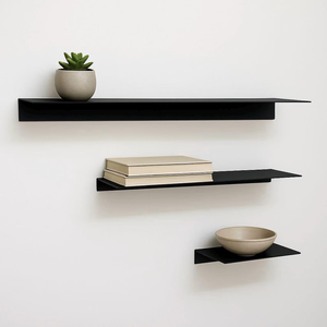 4. Ensemble d'étagères murales en métal de style industriel pour la décoration du salon et de la chambre - Product Image 1