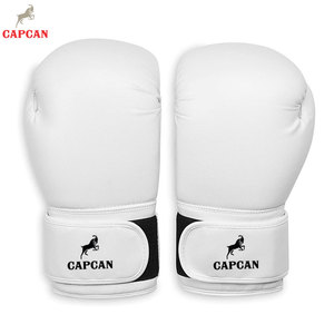 Gants de boxe en cuir durables de haute qualité pour l'entraînement en salle de sport, la pratique du sac de frappe avec fermeture auto-agrippante - Product Image 2
