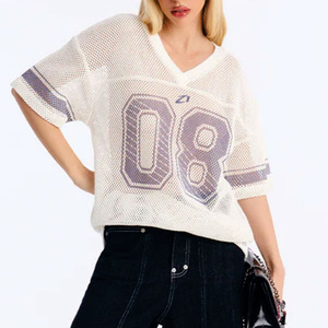 เสื้อเจอร์ซีย์กีฬาพรีเมียมสไตล์วินเทจเรโทรอเมริกันฟุตบอล เสื้อฟุตบอล เสื้อยืดสำหรับผู้ชาย ผู้หญิง เด็ก สไตล์สตรีท เสื้อเจอร์ซีย์ตาข่าย - Product Image 4