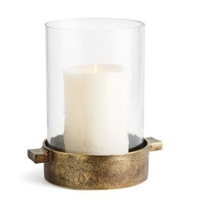 Handmade Home Decor Lanterns Custom Size Shape Metal <b>Candle</b> Stand Gold Pillar Stand with Glass <b>Hurricane</b> Tabletop - Product Image 3