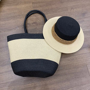 Chapeau de paille souple tendance Vietnam 2025 pour femme, élégant avec nœud, motif uni, toutes saisons, voyage, cyclisme, décontracté - Product Image 2