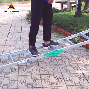 Escalera plegable de aluminio de 8 escalones de alta calidad, portátil, de doble uso, forma A, compatible con EN131 para el hogar y el diseño industrial al aire libre - Product Image 4