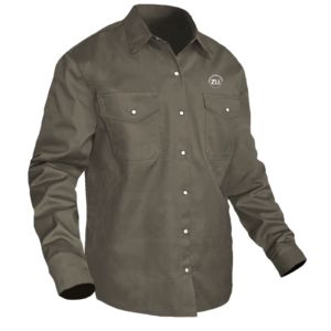 Chemise de travail à manches longues pour homme, coupe régulière, antistatique, vêtements de sécurité pour atelier, gris, ignifuge, résistant aux flammes - Product Image 1