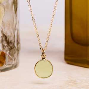 Pendentif en Quartz Péridot Naturel, Argent 925, Style Vintage, Plaqué Or/Argent, Certifié par un tiers, Pierre de Naissance d'Août, Cadeau Bijou - Product Image 4
