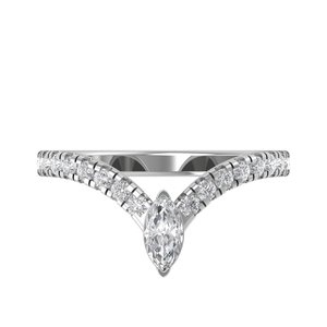 High demanding wedding <b>ring</b> with customised size and design made up of high quality silver for engagement - Product Image 2