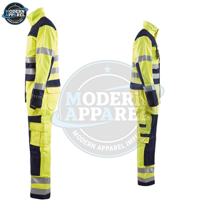 Combinaison de sécurité réfléchissante en polyester léger et respirant, sur mesure, de bonne qualité, avec logo personnalisé - Product Image 2