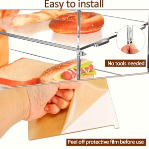 Vitrina de Acrílico Transparente de 2 Niveles para Exhibición de Productos de Panadería, Donuts, Pan, Cupcakes y Frutas - Product Image 6