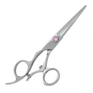 Professional Silver Color Right Handed Swivel Sharp <b>Blade</b> Tip Stainless Steel Medium Handle Hair Cutting <b>Barber</b> Salon Scissors - Product Image 6