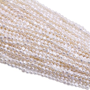 Collier de perles baroques d'eau douce blanches personnalisé en usine, bijoux uniques sur mesure - Product Image 4