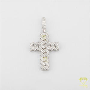 Hip Hop Symbol Pendant Necklace With Sparkling Lab Grown Diamond And Urban Fashion Jewelry Design - Product Image 4