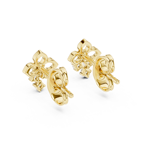 Juego de anillos con diamantes cultivados en laboratorio BLOSSAM DIAMOND DROP, engastados en oro amarillo macizo de 18 quilates, para compromiso, boda, fiesta, regalo de San Valentín, uso diario. - Product Image 3