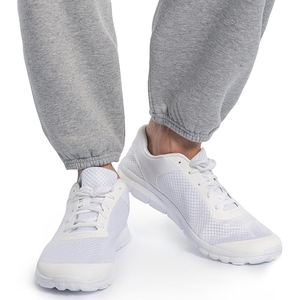 Pantalon de jogging décontracté pour homme en coton gris, taille élastique avec cordon de serrage, respirant et léger, idéal pour l'été - Product Image 5