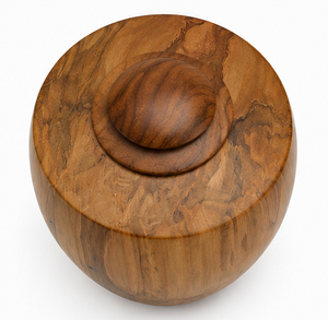 Natural Teak Wood Eco-Friendly Durable Handmade Storage <b>Container</b> Wooden Jar with Lid for Kitchen <b>Coffee</b> <b>Tea</b> <b>Sugar</b> Storage - Product Image 2