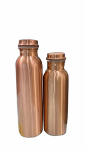 Botella de Agua de Cobre Puro de 1000 ml FAIZA CRAFT, Ecológica, Reutilizable, Diseño Moderno, Beneficios para la Salud Ayurvédica de la India, Pulida - Product Image 4