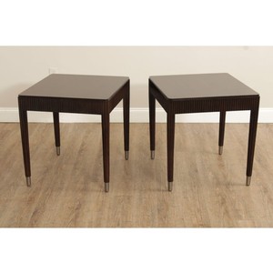 Art Deco Mahogany Wood <b>Side</b> <b>Table</b> Wholesale | Handcrafted Pedestal Design - Product Image 2