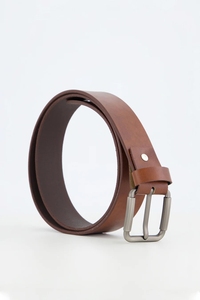 Ceintures de luxe en cuir véritable de haute qualité avec logo personnalisé pour hommes, ceintures OEM personnalisées avec boucle à ardillon de bonne qualité - Product Image 3