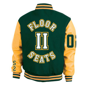 Veste universitaire pour homme personnalisable avec logo OEM, design vierge, patch en chenille, streetwear, broderie en cuir, vestes universitaires de baseball - Product Image 2