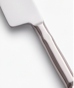 Juego de cubiertos plateados de mango corto estilo bambú, perfecto para cafeterías, para servir postres y para uso doméstico, hecho a mano. - Product Image 3