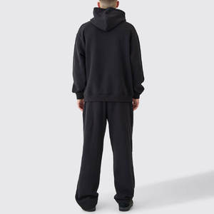 Survêtement de sport deux pièces pour homme, coupe ajustée, imprimé, bleu, 100 % coton, idéal pour l'hiver et la gym - Product Image 5