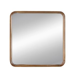 32 \ "x32 \" specchio a parete quadrata con struttura in legno per ingresso bagno soggiorno - Product Image 5