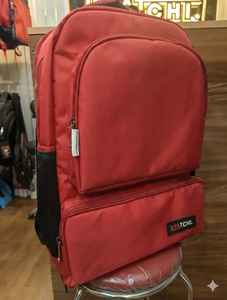 Mochila Escolar Kyatchi de Gran Capacidad de 18 Pulgadas, Modelo 002, Estilo Normcore/Minimalista, Dos Compartimentos Principales, Poliéster Resistente al Agua - Product Image 3