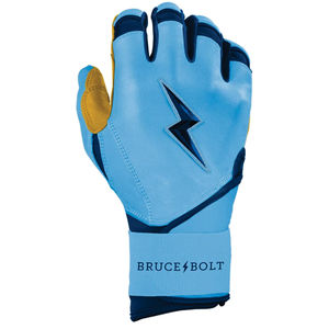 ถุงมือตีเบสบอลรุ่น Bear Series แบบยาว สีฟ้าแคโรไลนา BRUCE BOLT ทำจากหนังคาเบรตต้า 100% กันลื่น นุ่มสบาย เหมาะสำหรับการฝึกซ้อม - Product Image 6