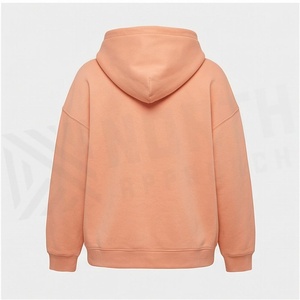 Sudadera con capucha de punto para mujer, cálida y elegante, de corte holgado, con cremallera frontal y logo, para otoño e invierno, estilo casual, ODM Apparel - Product Image 2