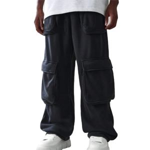 Pantalon de survêtement évasé baggy en coton éponge française pour hommes, pantalon de survêtement de haute qualité, avec logo personnalisé, taille, pantalon unique Streetwear - Product Image 1