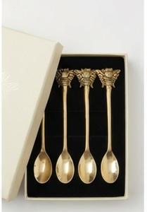 Cuillère en laiton au design abeille, élégante et unique, ustensile parfait pour la table à manger, les essentiels de cuisine et la collection de cadeaux - Product Image 6