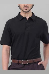 เสื้อโปโลผู้ชาย Easycarefabric ผ้าโพลีคอตตอน ทอแบบ Pique ป้องกันการเป็นขุย เสื้อแขนสั้น - Product Image 3