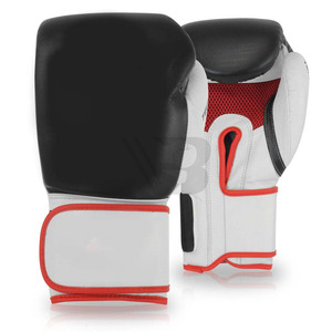Customizable PU Leather Boxing Gloves Mesh Panel New Design Printed MMA Fitness Custom Logo <b>Strap</b> Labels High - Product Image 3